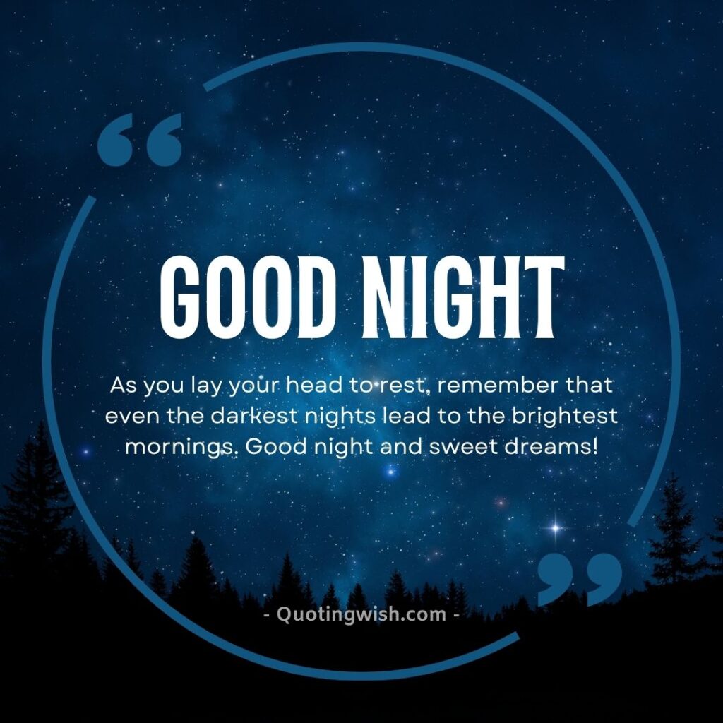 Good night wishes, good night messages