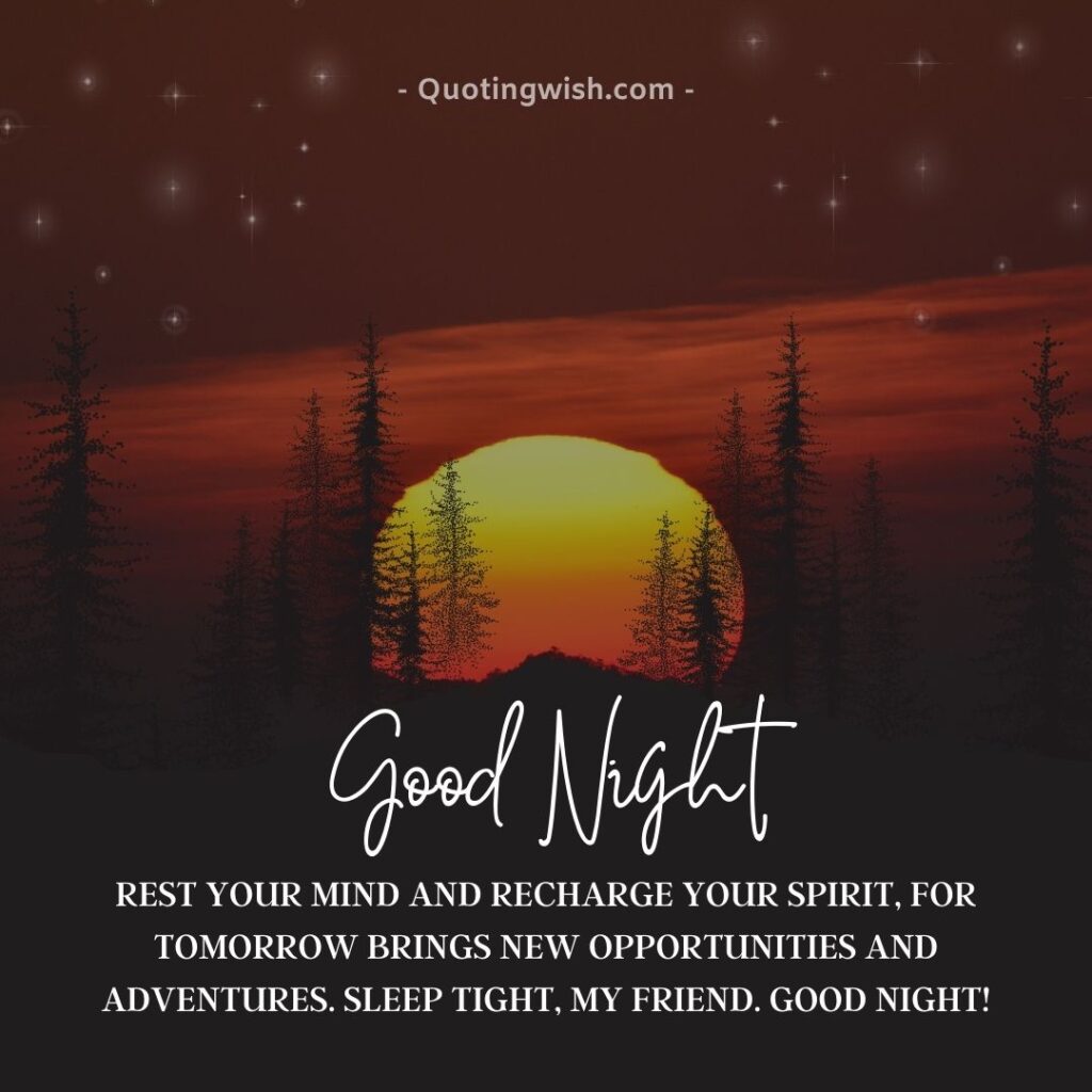 Good night wishes, good night messages